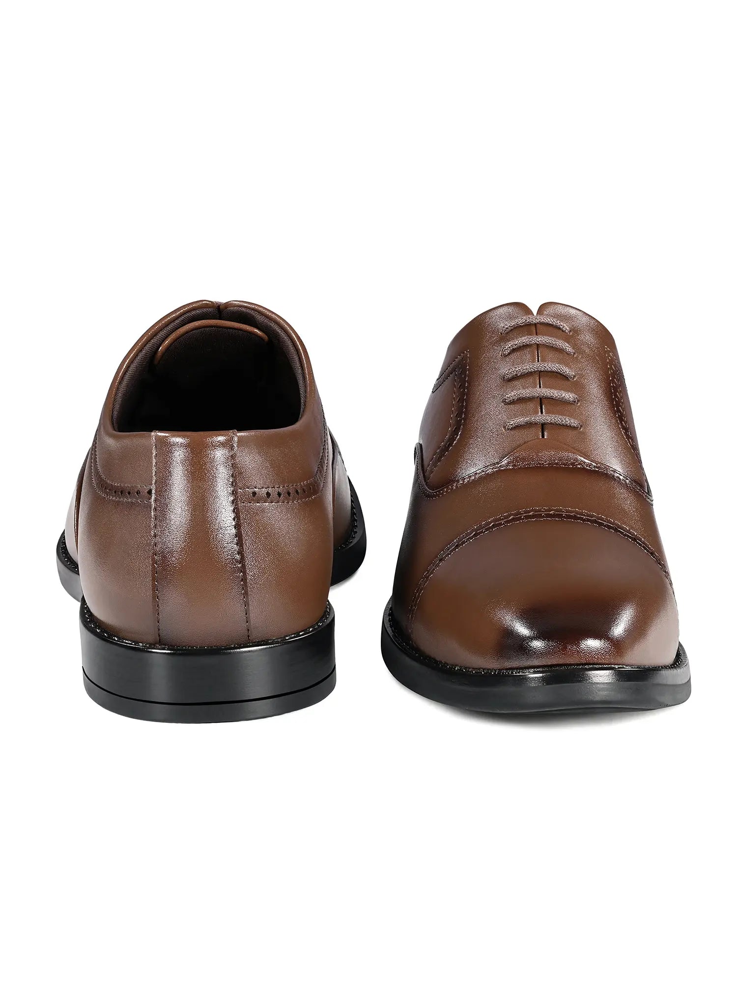 Russet Tan Formal Oxford Lace-Up Shoes