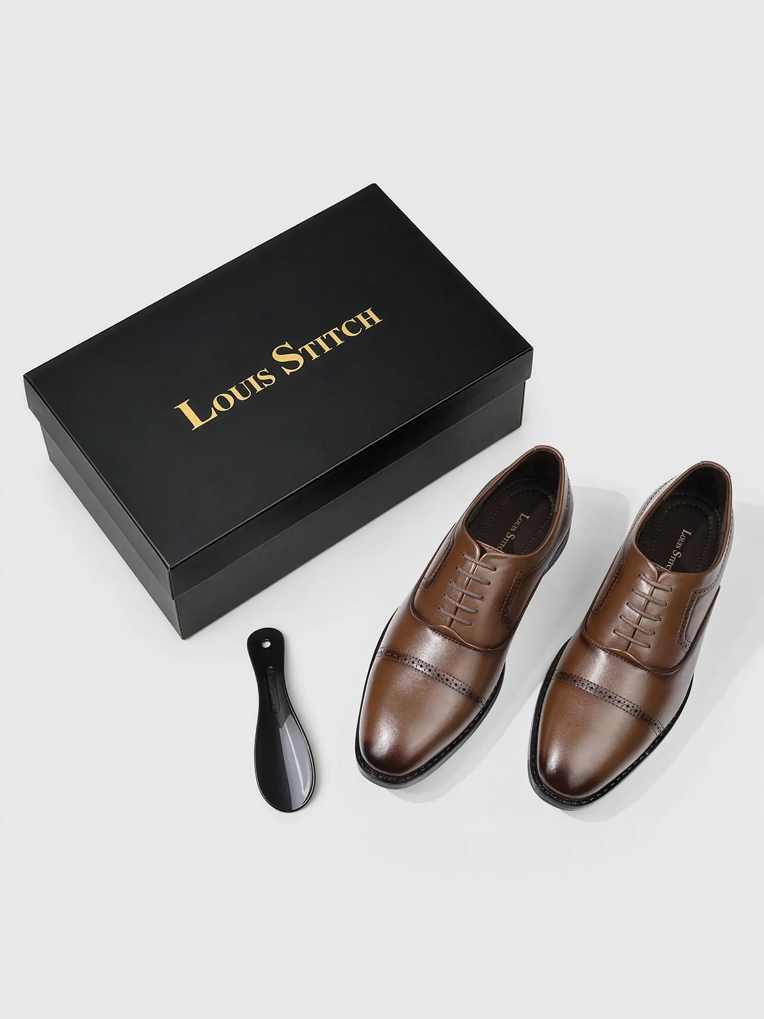 Russet Tan Formal Oxford Lace-Up Shoes
