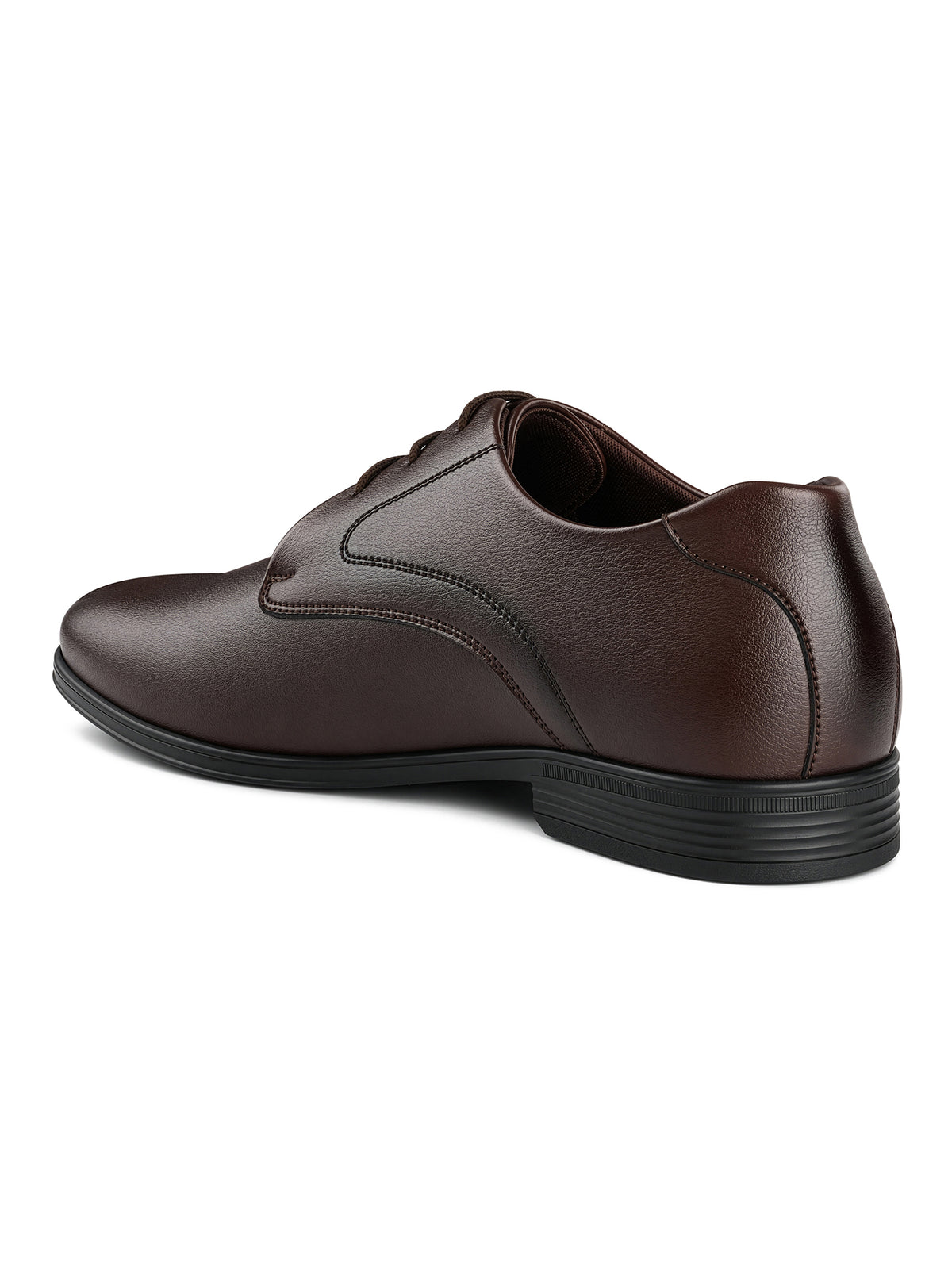 Brunette Brown Formal Lace-Up Derby Shoes