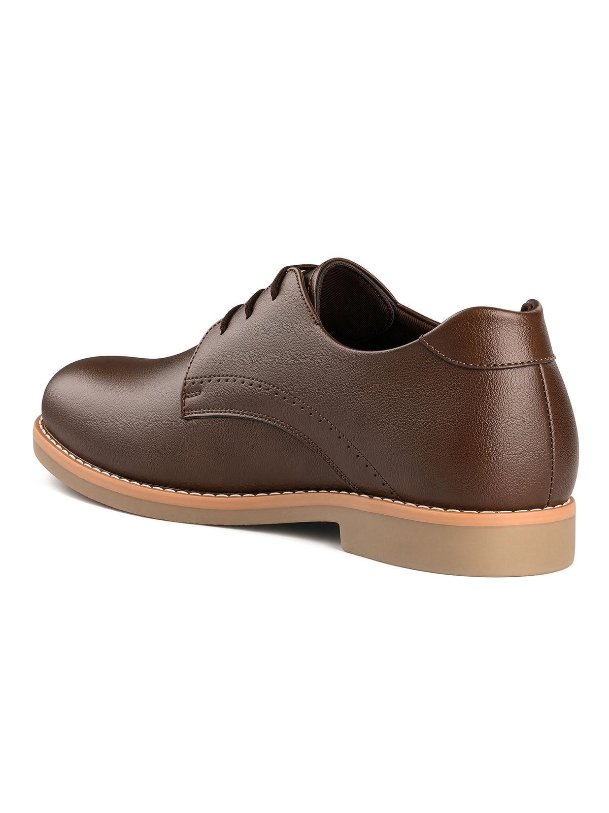 Brunette Brown Formal Lace-Up Derby Shoes