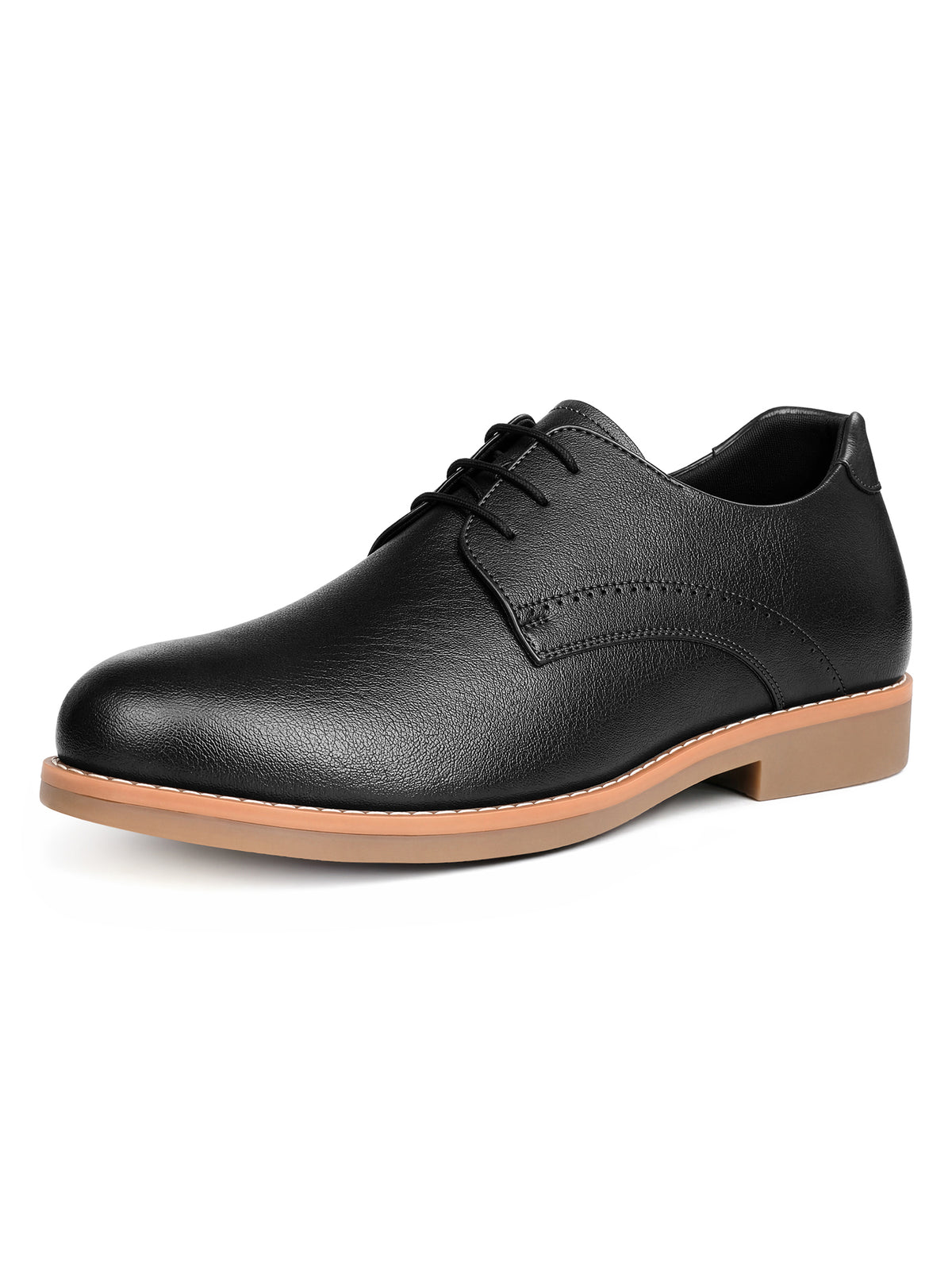 Jet Black Formal Lace-Up Derby Shoes