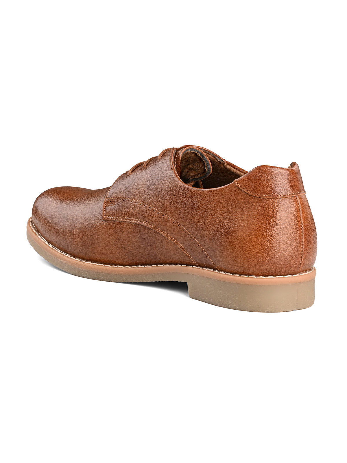 Russet Tan Formal Lace-Up Derby Shoes