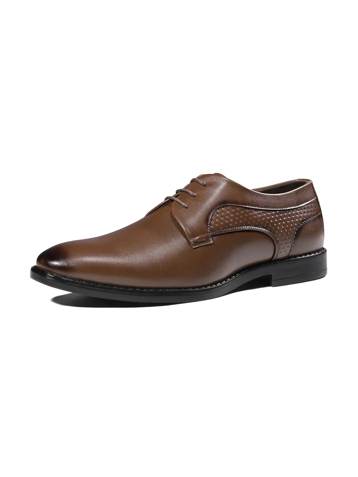 Russet Tan Formal Derby Lace-Up Shoes