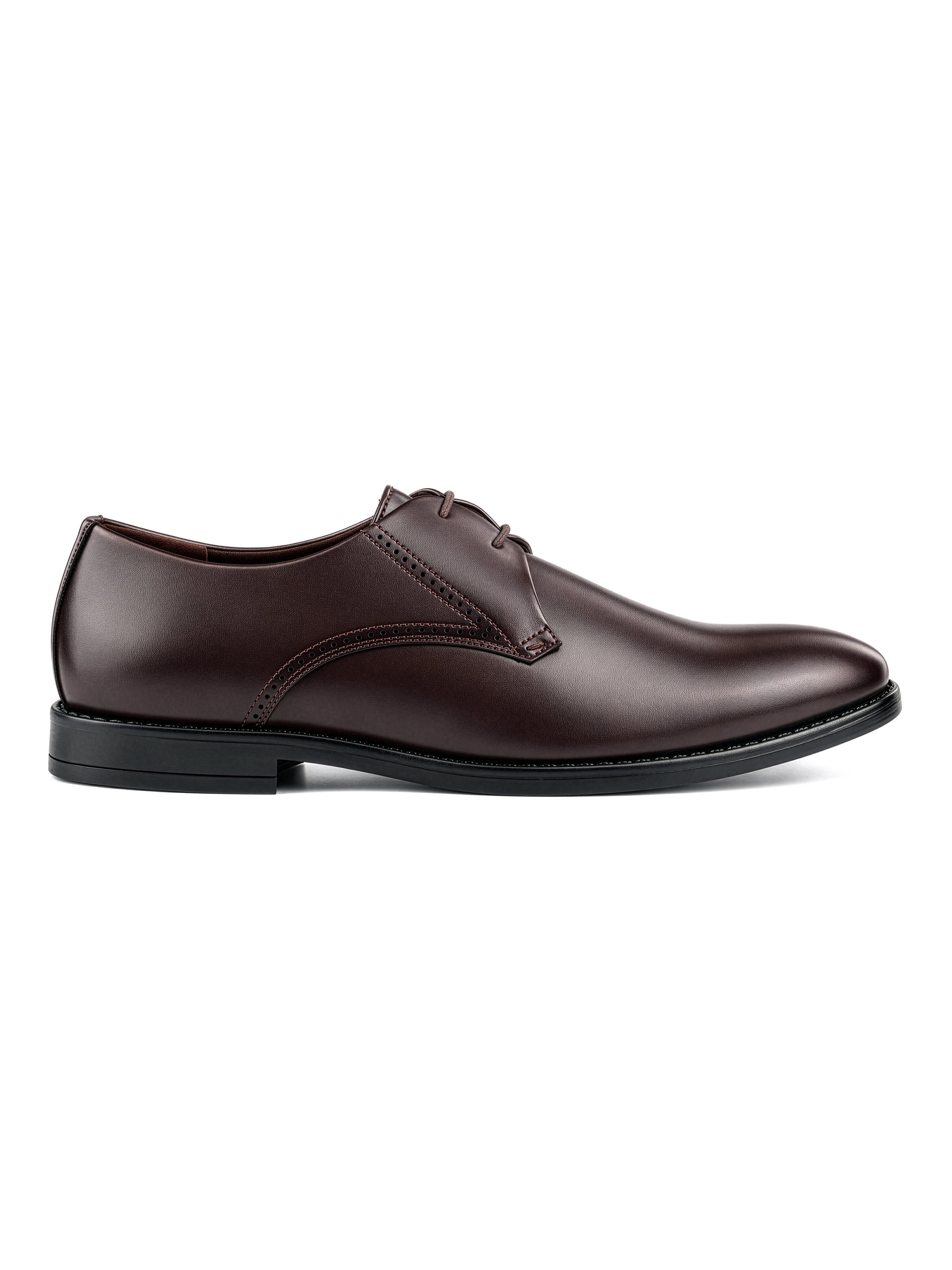 Brunette Brown Formal Derby Lace-Up Shoes