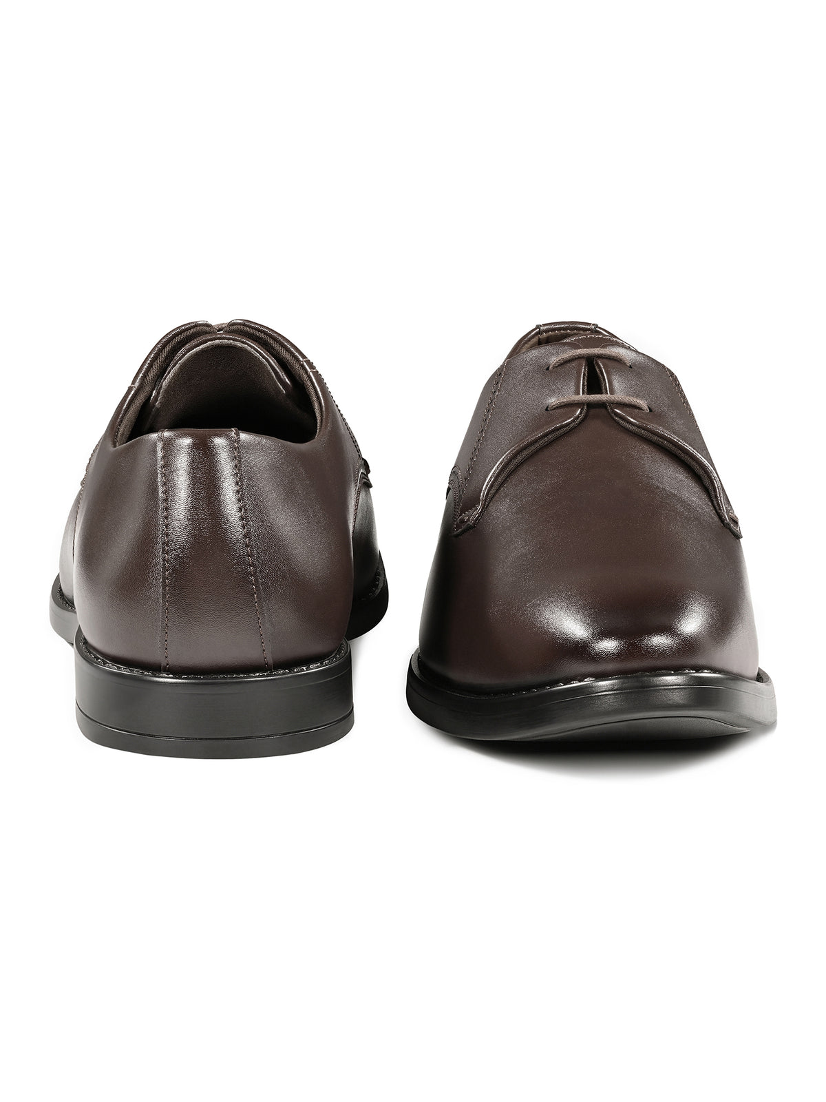 Brunette Brown Formal Derby Lace-Up Shoes