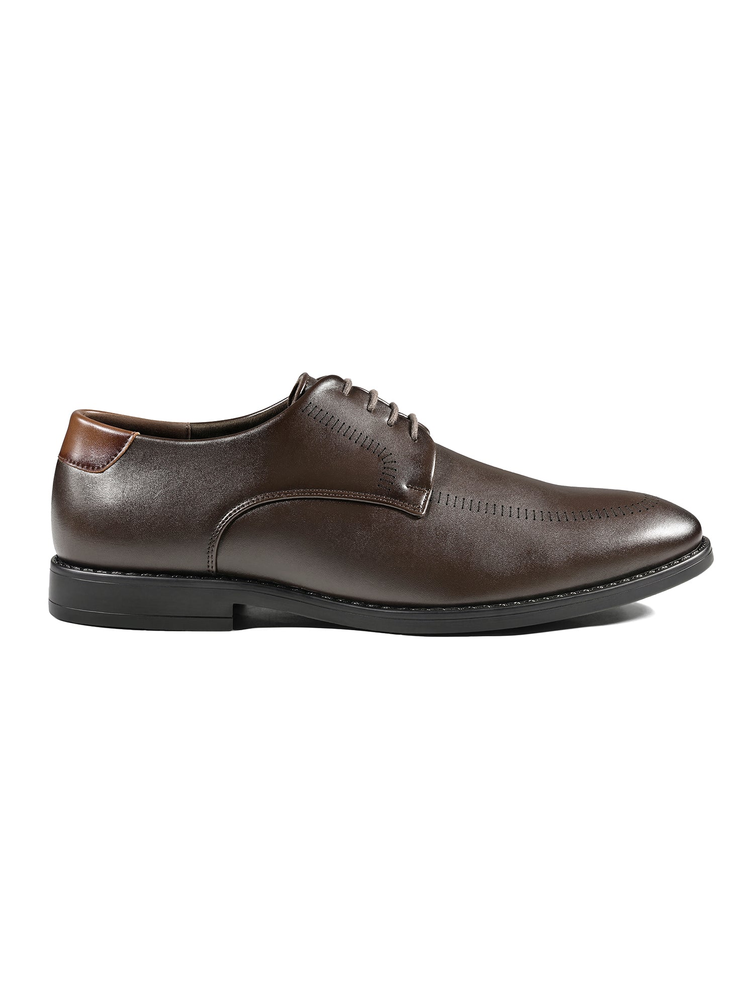 Brunette Brown Formal Derby Lace-Up Shoes