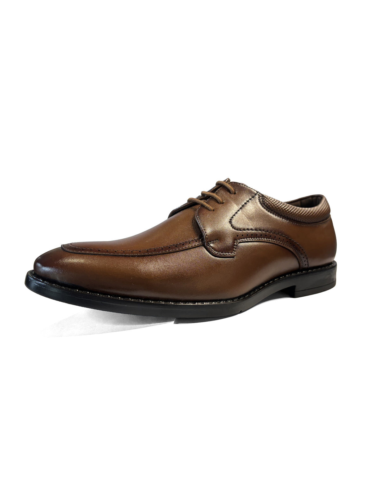 Russet Tan Formal Derby Lace-Up Shoes