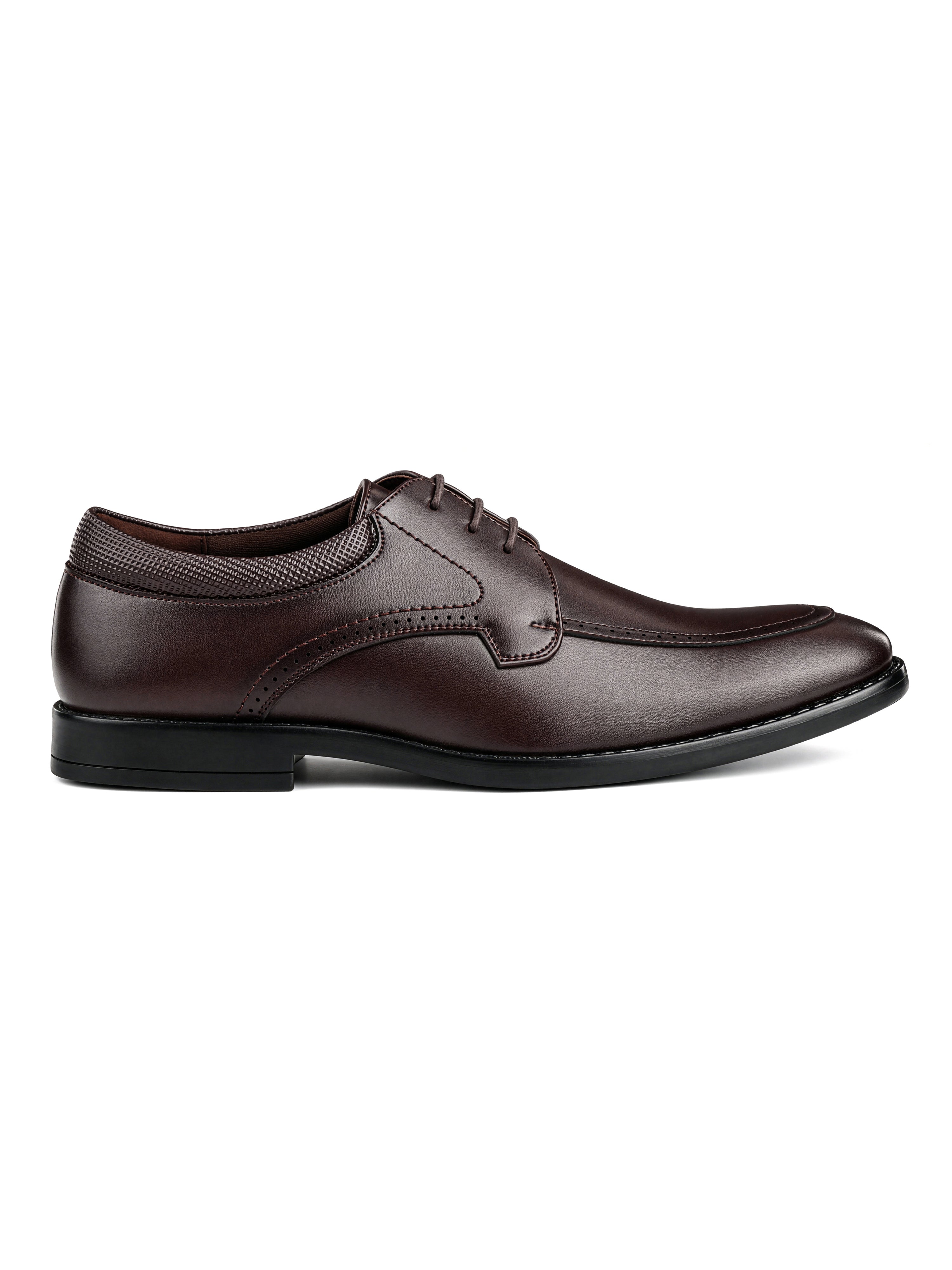 Brunette Brown Formal Derby Lace-Up Shoes