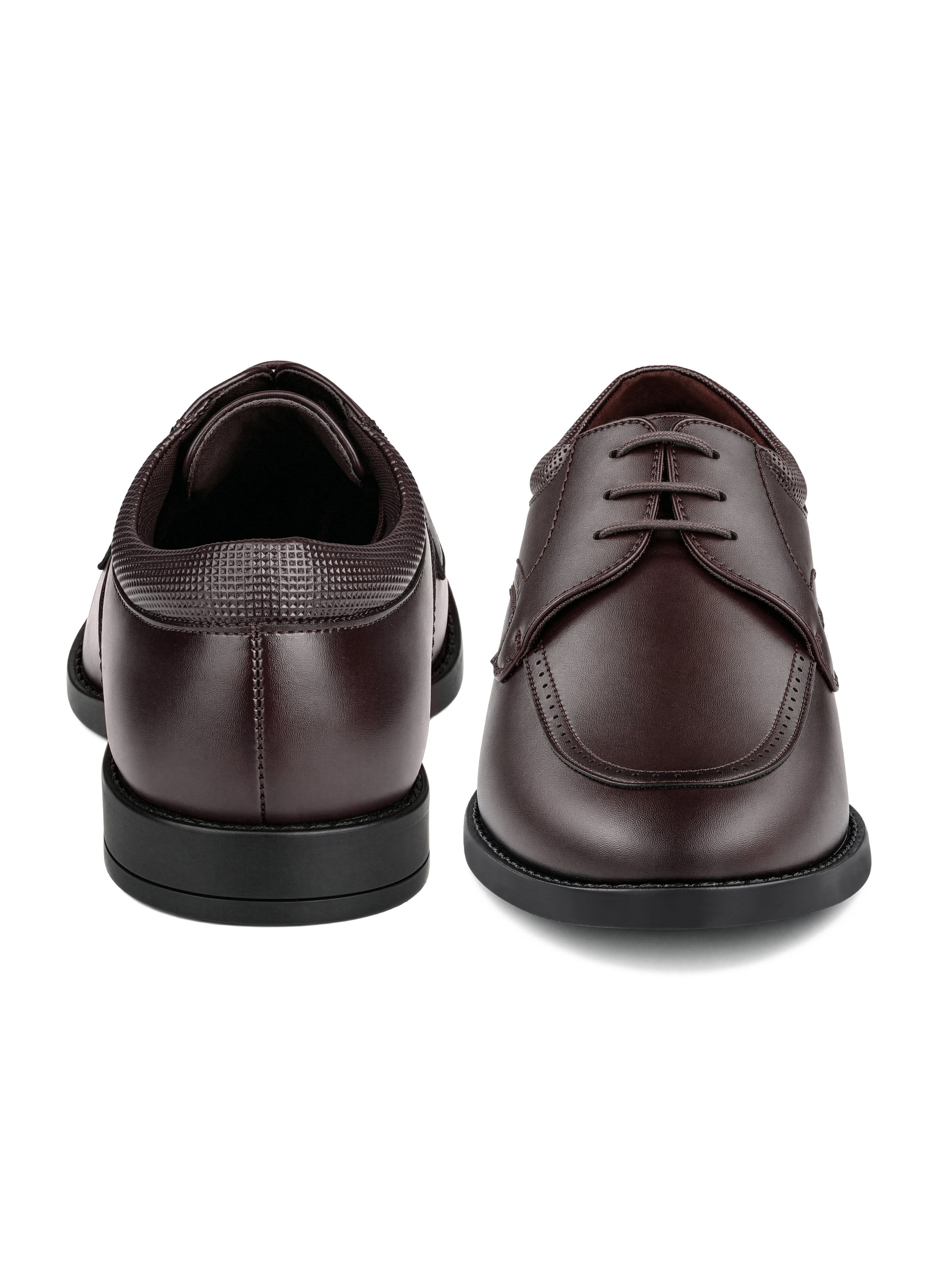 Brunette Brown Formal Derby Lace-Up Shoes