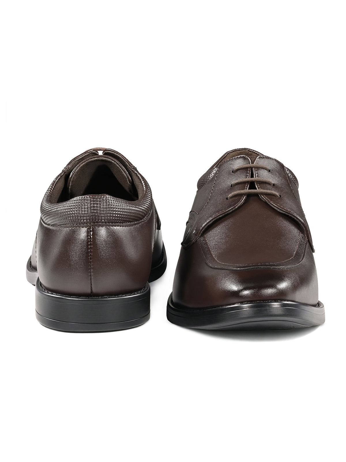 Brunette Brown Formal Derby Lace-Up Shoes