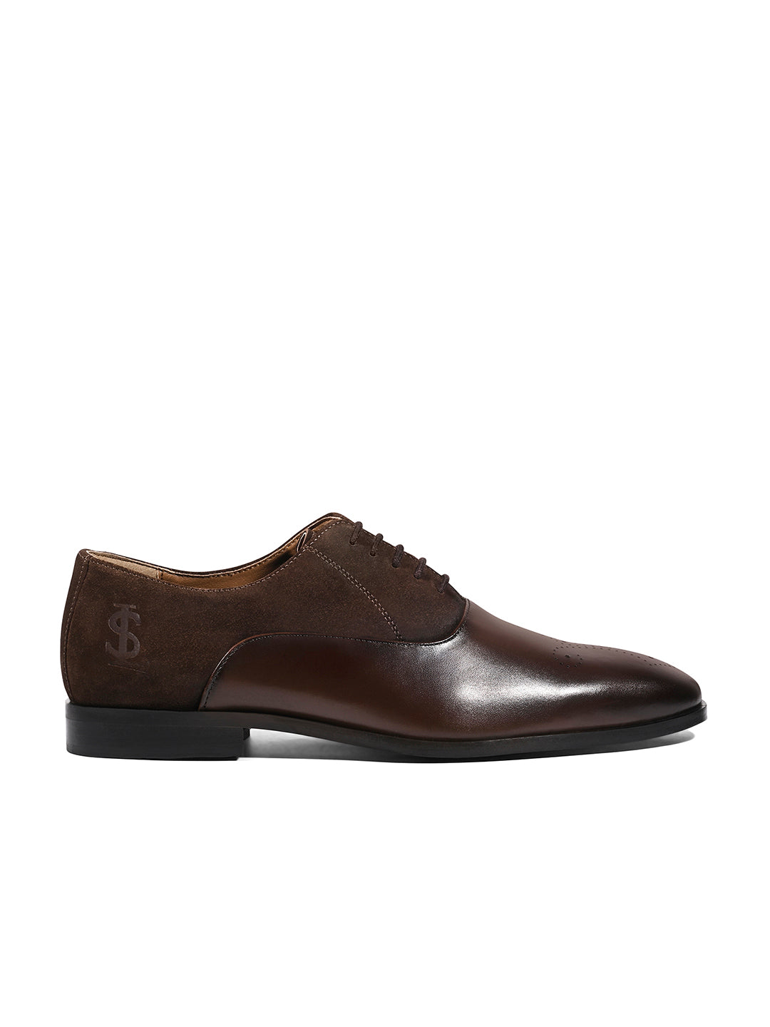 Brunette Brown Italian Crust Leather Formal Brogues
