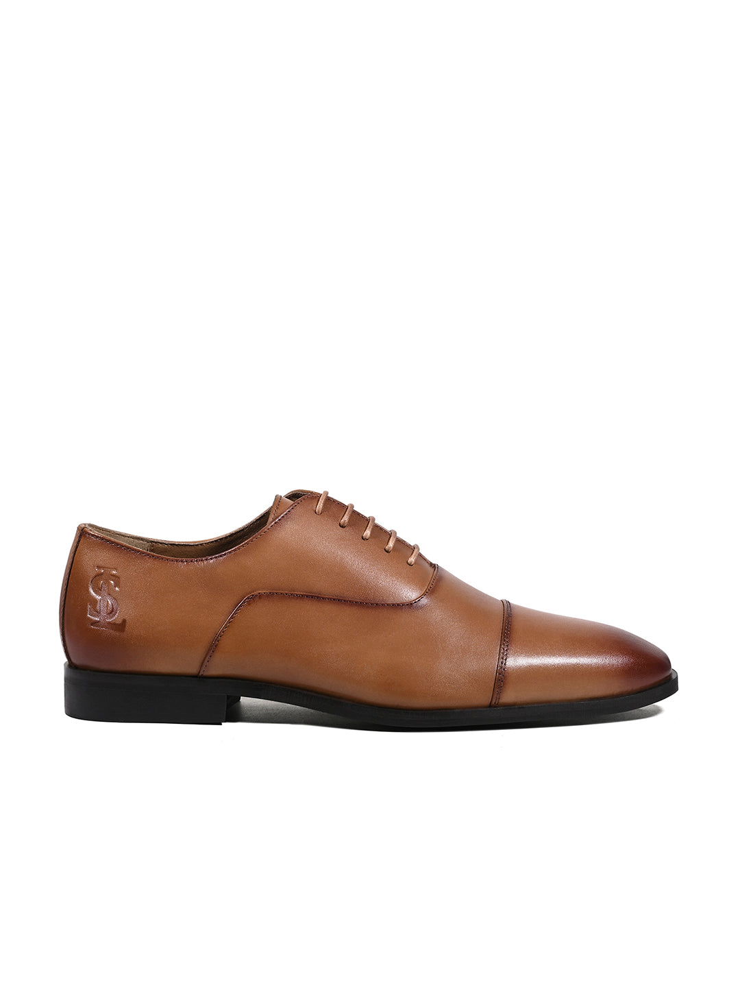 Russet Tan Italian Crust Leather Formal Derbys