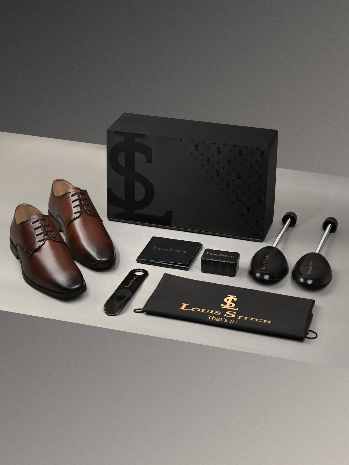 Brunette Brown Italian Crust Leather Formal Derby