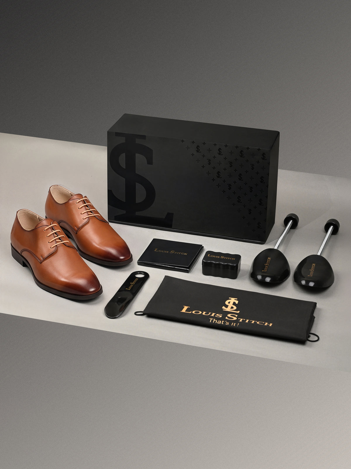 Russet Tan Italian Crust Leather Formal Derby