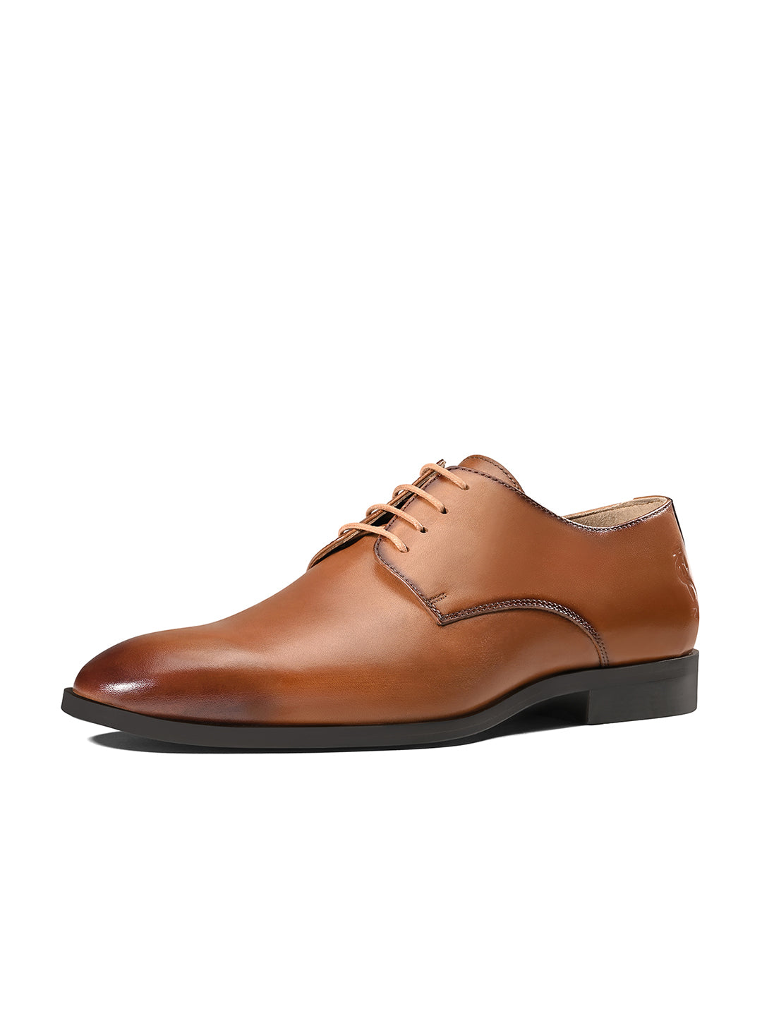 Russet Tan Italian Crust Leather Formal Derby