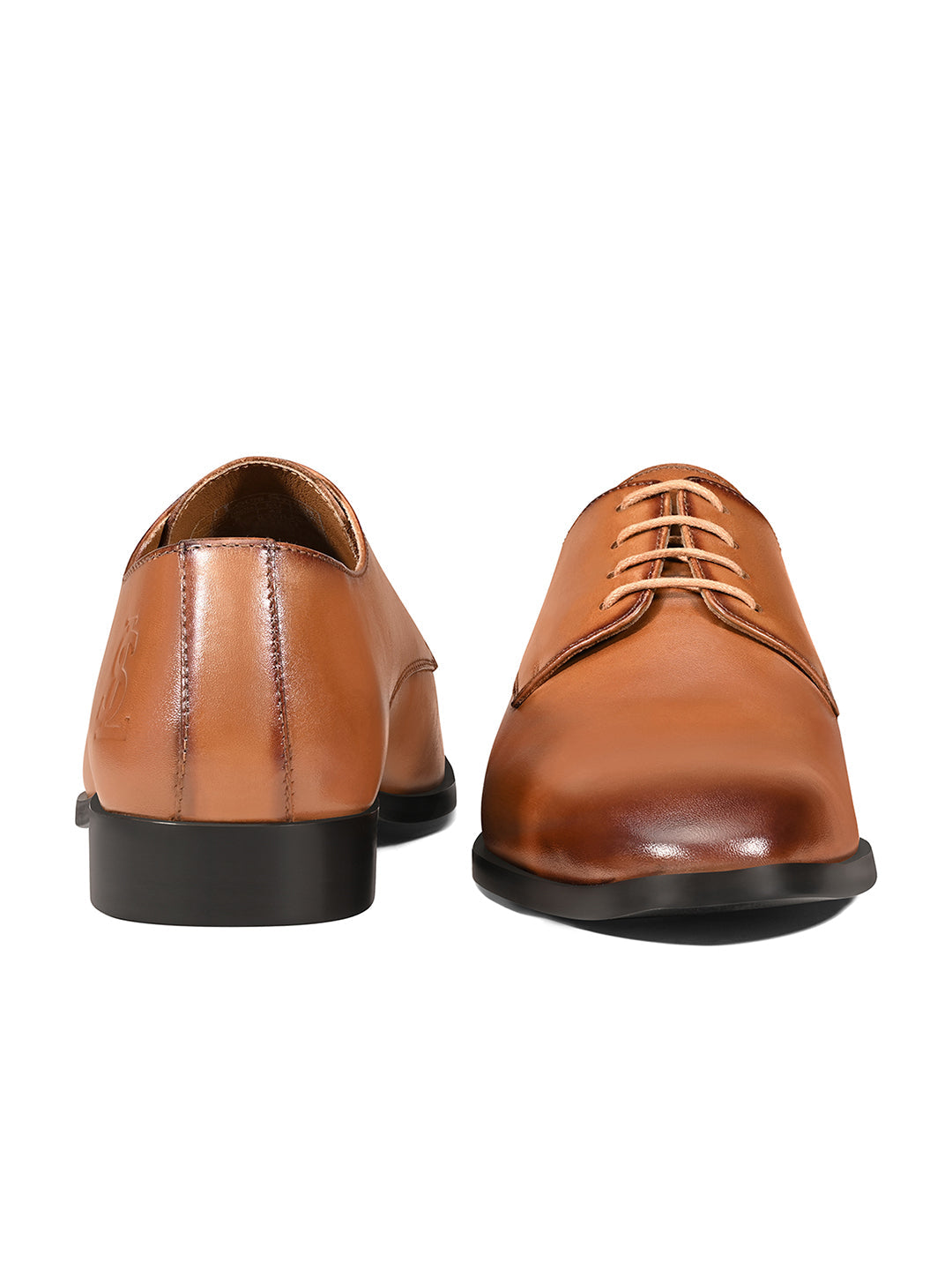 Russet Tan Italian Crust Leather Formal Derby