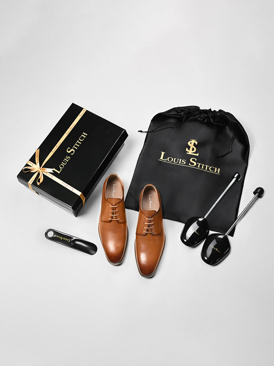 Russet Tan Italian Crust Leather Formal Derby