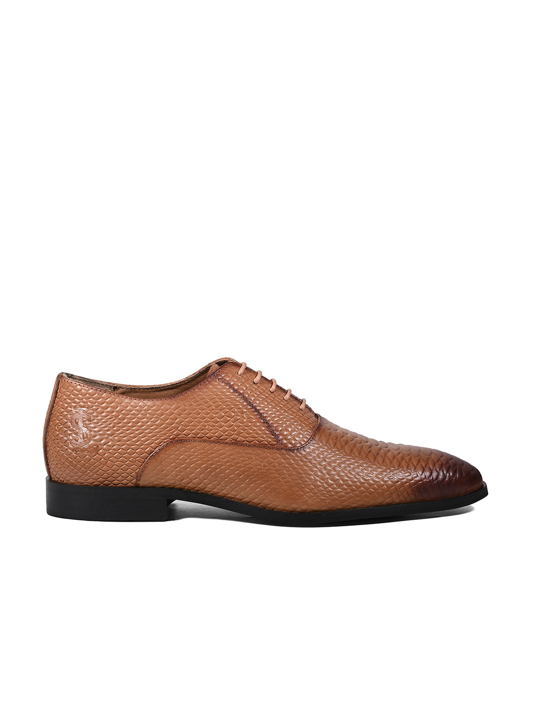 Russet Tan Italian Crust Leather Formal Derby