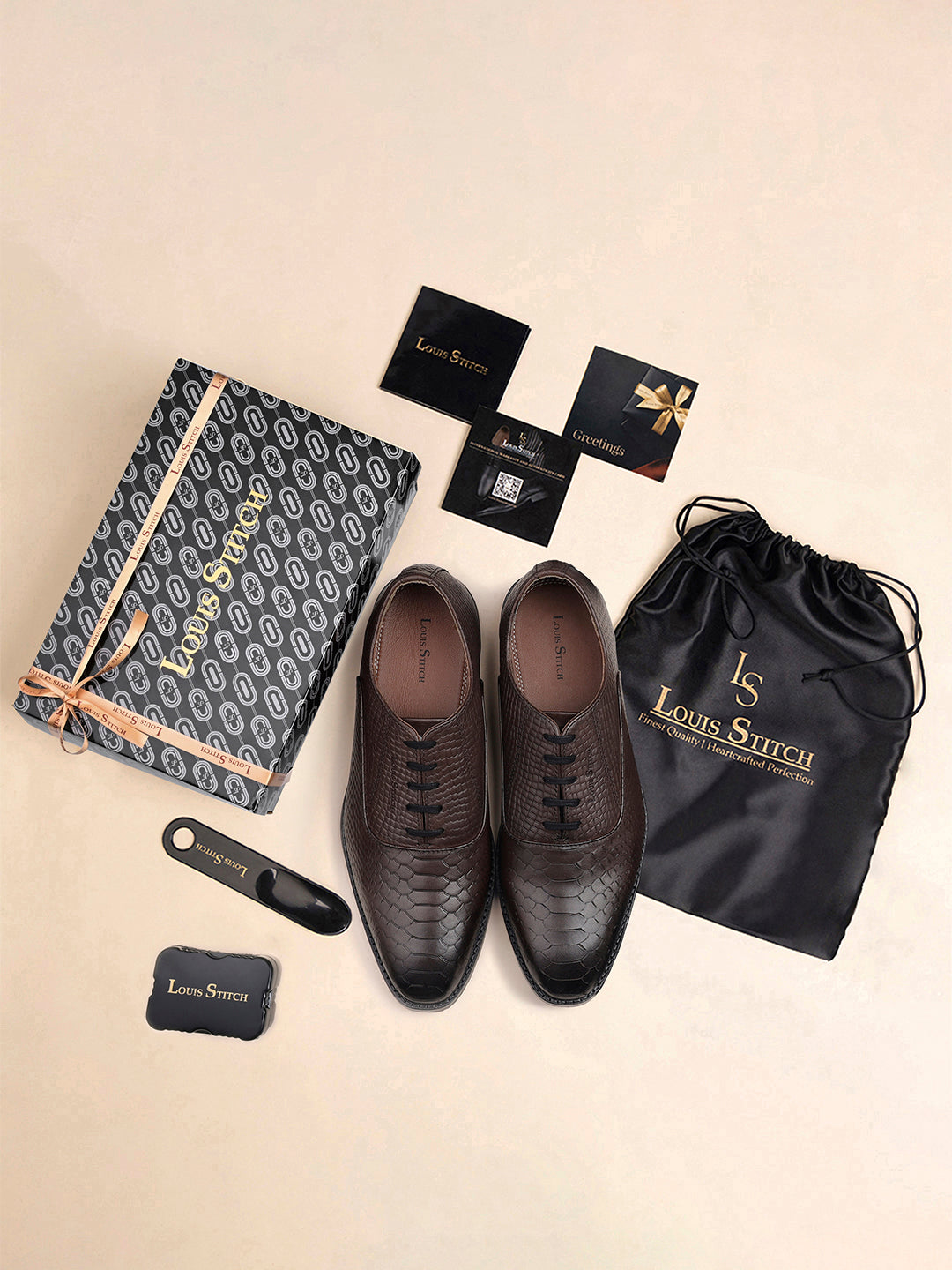 Brunette Brown Egyptian Crust Leather Derby Style Comfortable Laceup Shoes