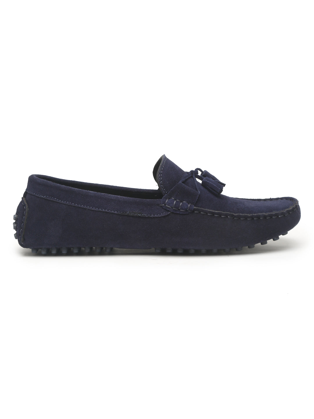 Handmade Italian Suede Leather Penny Tassel Loafers