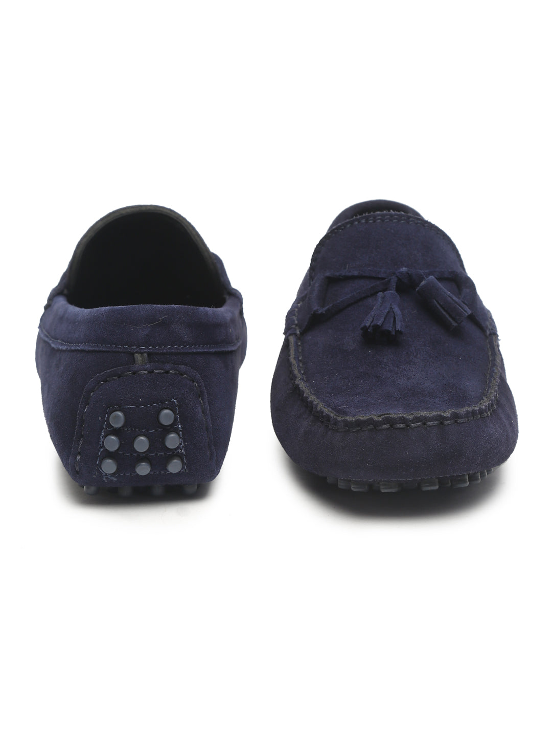 Handmade Italian Suede Leather Penny Tassel Loafers