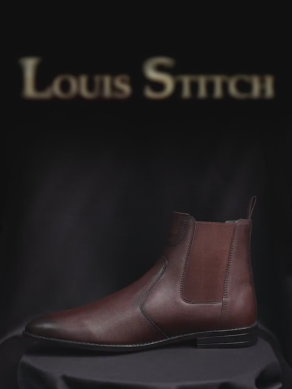 Brunette Brown Dual Tone Handcrafted Chelsea Boots for Men