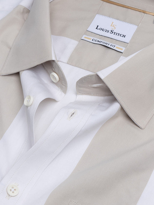 Regular Fit Formal Shirts For Men Perfectly Handfinished Collar & Cuffs