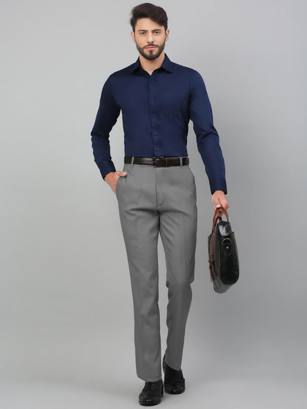 Mercury Blue_MYK10 Formal Shirt For Men Luxury Soft Cotton Stylish German Collar Cuffs and Threads Regular Fit Perfectly Handfinished (Mercury Blue)