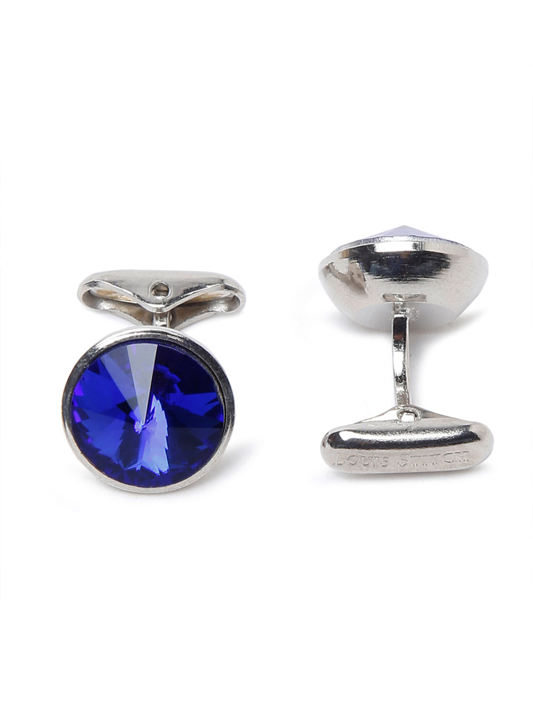 Dodger Blue Luxury Italian Silk Necktie Set With Pocket Square Cufflinks Brooch Gold Tie pin