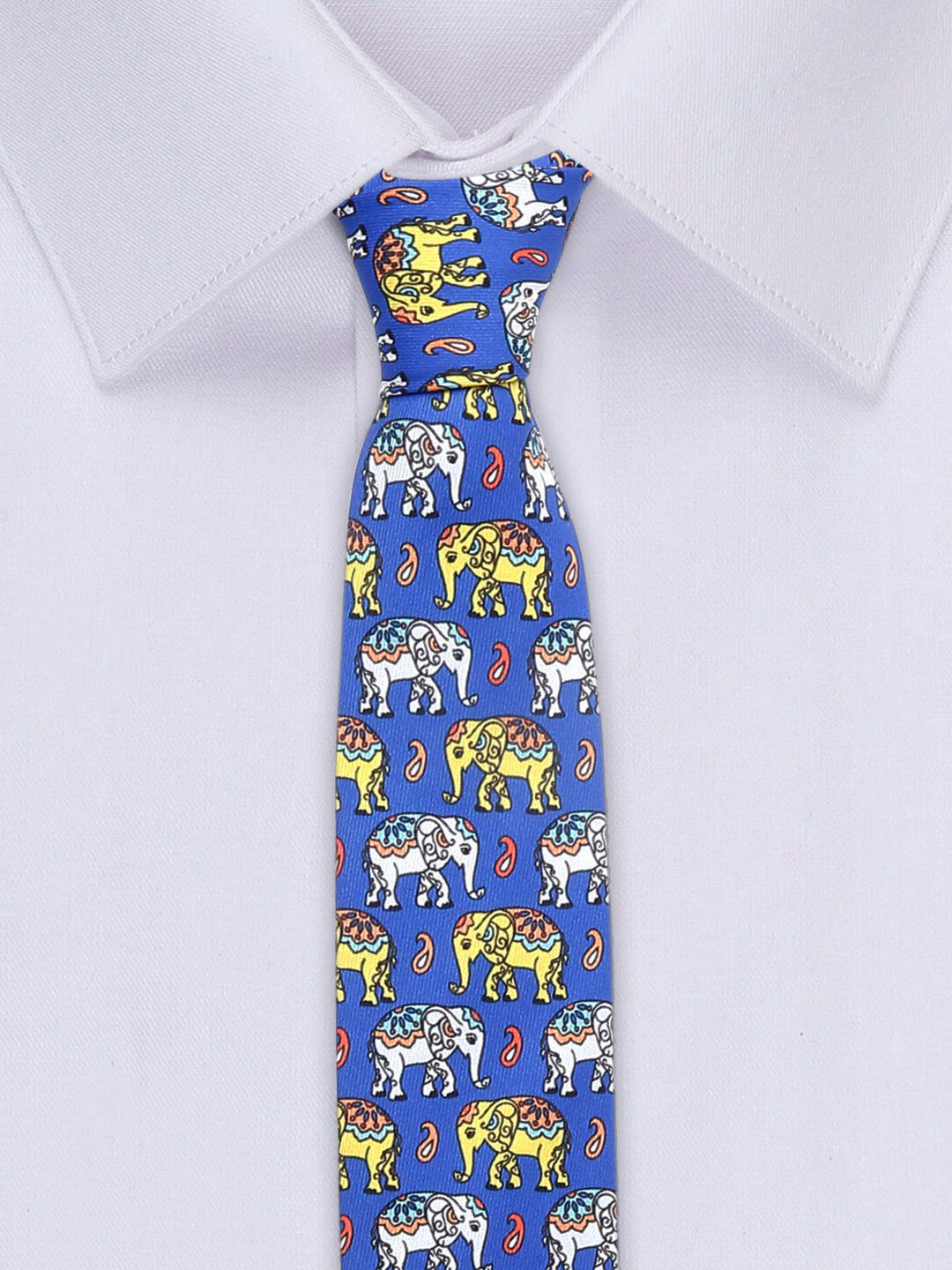 Dodger Blue Luxury Italian Silk Necktie Set With Pocket Square Cufflinks Brooch Gold Tie pin