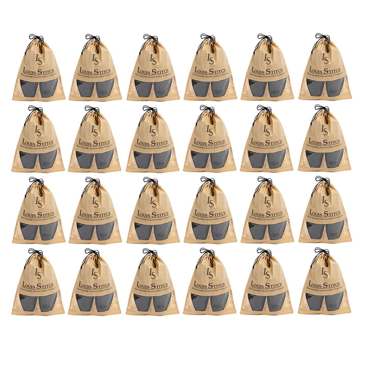  Non Woven Shoe Bag Pack Of  24 Beige See-Thru