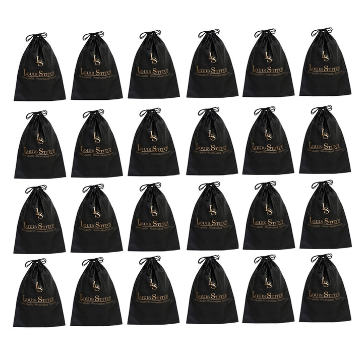  Non Woven Shoe Bag Pack Of  8 Black & Beige Plain - See Thru