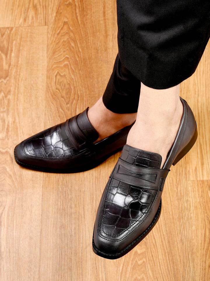 Ash Grey Premium Italian Leather Shoes for Men Formal Officewear
