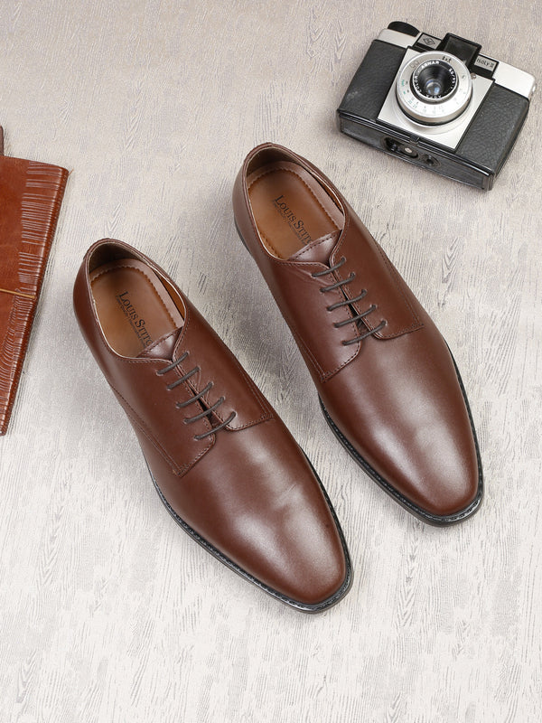 Italian Leather Derby Shoes for Men