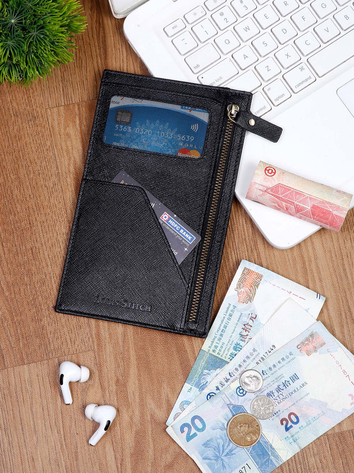  Italian Saffiano Leather Passport Holder With RFID Protection